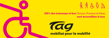 100 % des tramways et bus Chrono, Proximo et Flexo sont accessibles - M réso mobilisé pour la mobilité